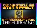 Destiny 2 How to get QUADRUPLE 100 STAT EFFECTS with the Dragon shadow exotic perk! ULTIMATE ENDGAME