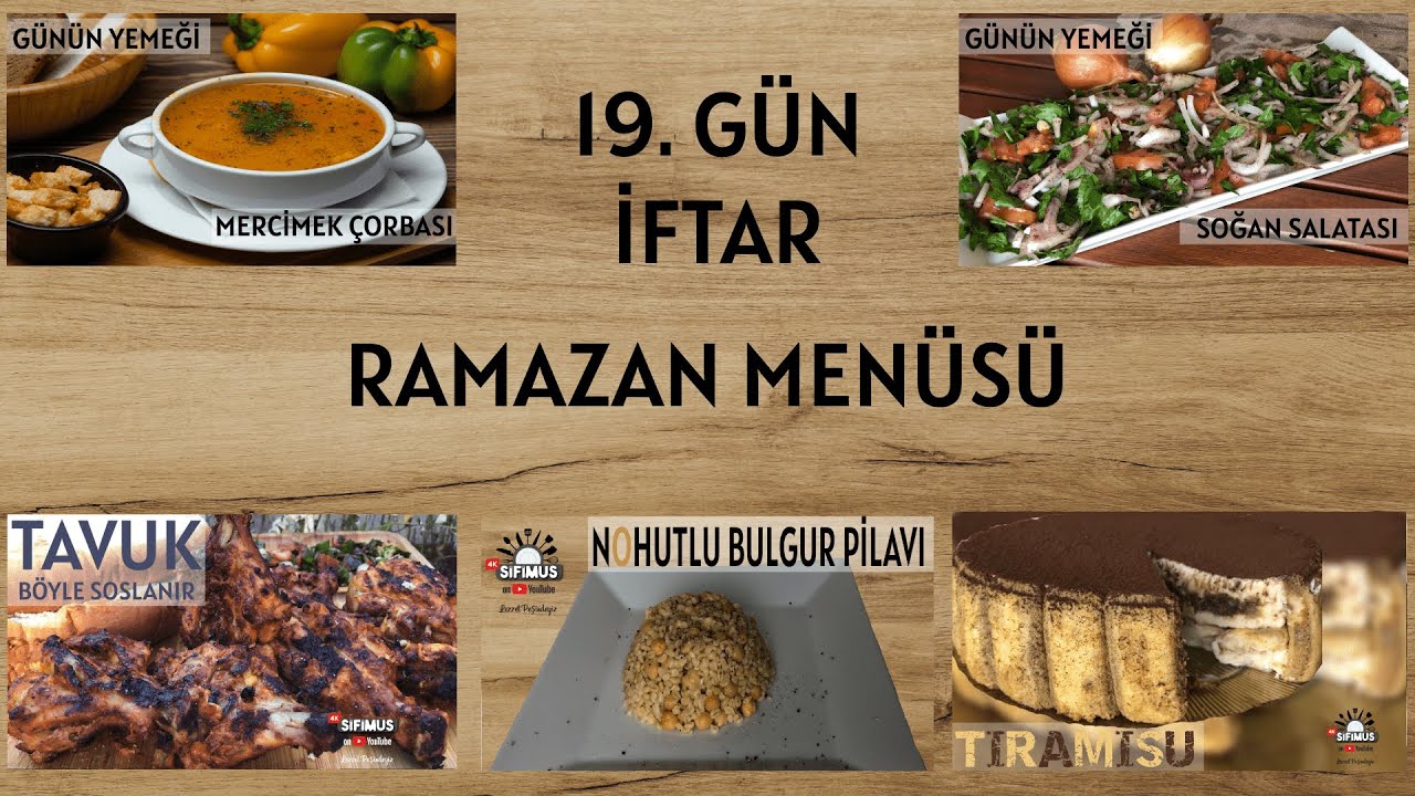 2021 RAMAZAN İFTAR MENÜSÜ ÖNERİSİ  (30 günlük) ✔ #19.Gün YEMEK TARİFLERİ