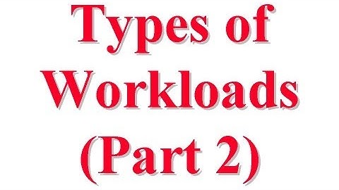 CSE567-13-04B: Types of Workloads for Computer System Performance Evaluation