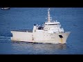 French navy diving support vessel aliz a645 departs black sea and transits istanbul strait