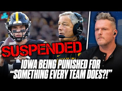 Thumbnail for Iowa Football Caught Cheating, Head Coach Suspended For QB Recruiting Violation | Pat McAfee Reacts