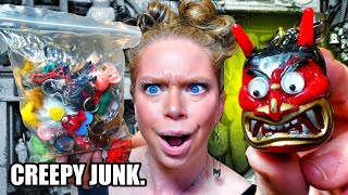 Unboxing A CREEPY Junk Drawer! (100 Items!)