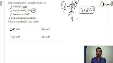Practice Question 1: Coriolis Acceleration | Velocity and Acceleration Analysis | GATE