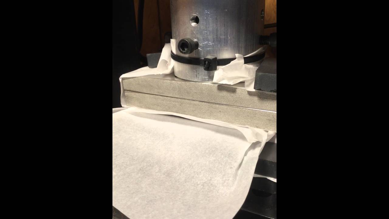 Rosin Presser - The Squisher - bubble hash on 5" platens