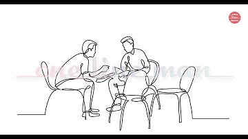 One Line Drawings: Business Meetings. Continuous line vector art animated as self-drawing line.