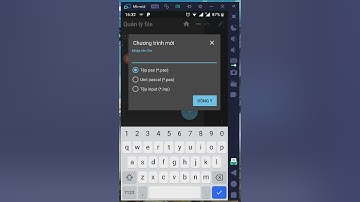HƯỚNG DẪN CÀI ĐẶT VÀ SỬ DỤNG PM FREE PASCAL TRÊN ĐIỆN THOẠI