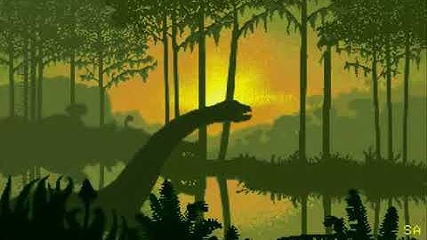 Dinosaur demo - Fantavision - Amiga