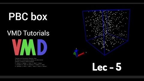 VMD Tutorial (Lec-5) PBC-box Setting and Periodicity Representation ©