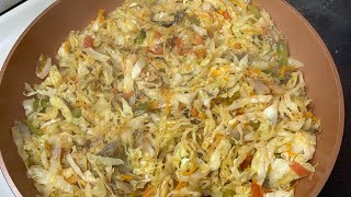 Would you try this at home ? Steam cabbage recipe | How to cook cabbage | Fry Cabbage Recipe