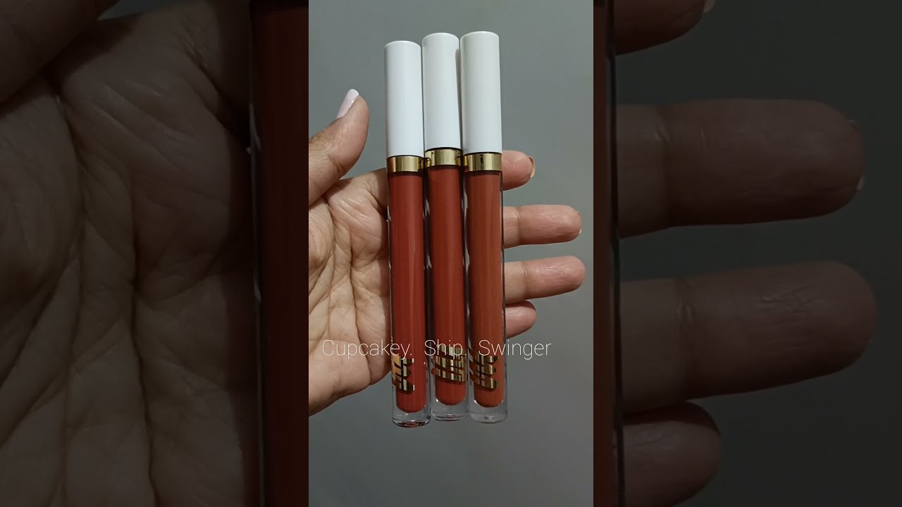 MyGlamm LIT Liquid Matte Lipsticks- Cupcakey| Ship| Swinger