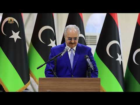 حفل تخريج أول دفعة من جامعة درنة بعد الكارثة التي حل ت بالمدينة بحضور القائد العام المشير خليفة حفتر