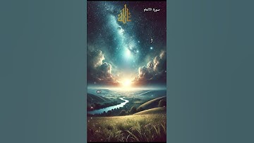 ✨آیات ۱ تا ۳ سوره انعام: خداوند، خالق آسمان‌ها و زمین و آفریدگار تاریکی‌ها و نور است. 🌌