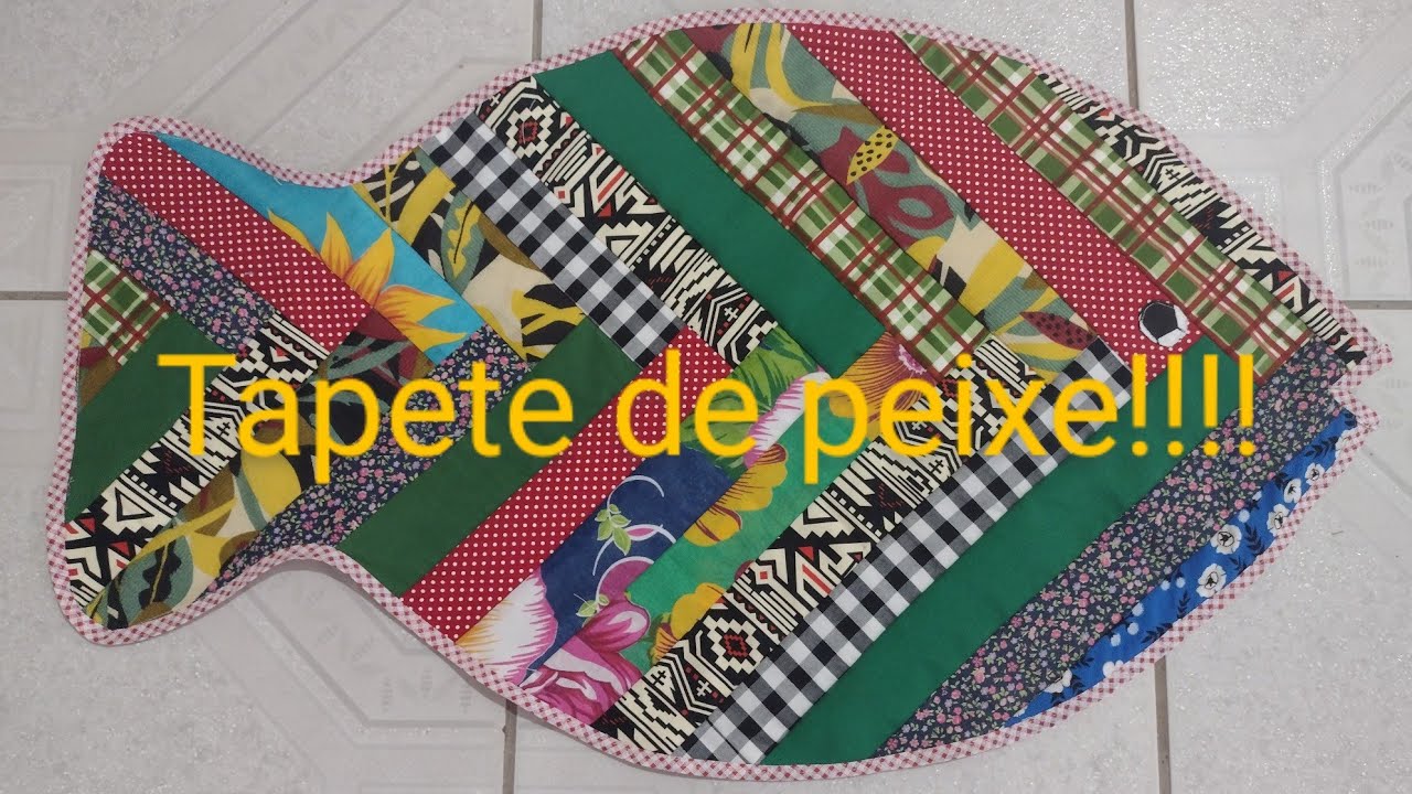 Como fazer um tapete de peixe // Iniciantes na costura