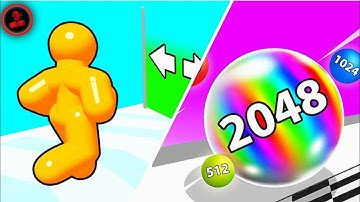 Tall Man Run vs Ball Run 2048 All Levels Android iOS - Gameplay Walkthrough Part 1 Tutorial Levels