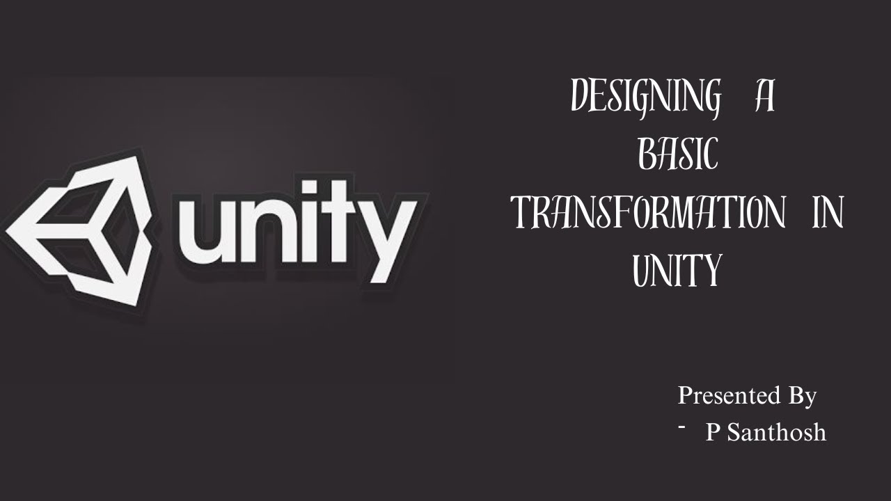 Basic Transformation using unity - YouTube