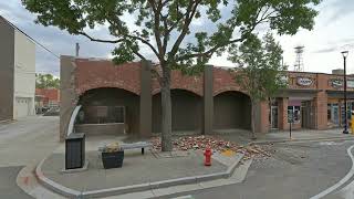 Facade renovation timelapse process