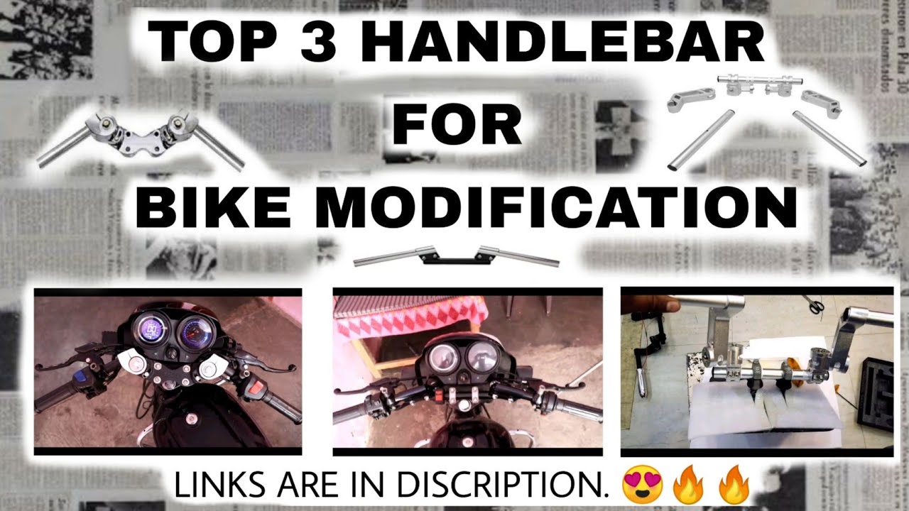 Top 3 handlebar for Modification of any bike Splendor Passion YouTube