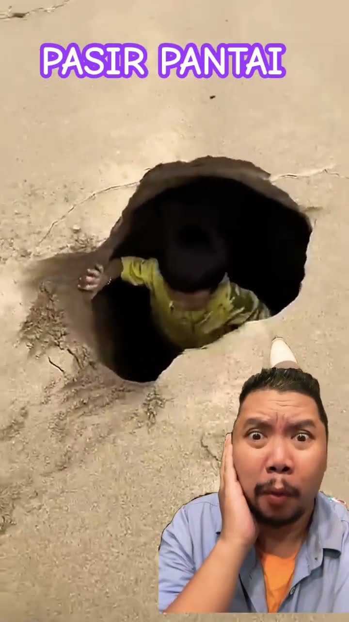 BERMAIN PASIR PANTAI!!?? #beach #baby #shortsfeed #sand
