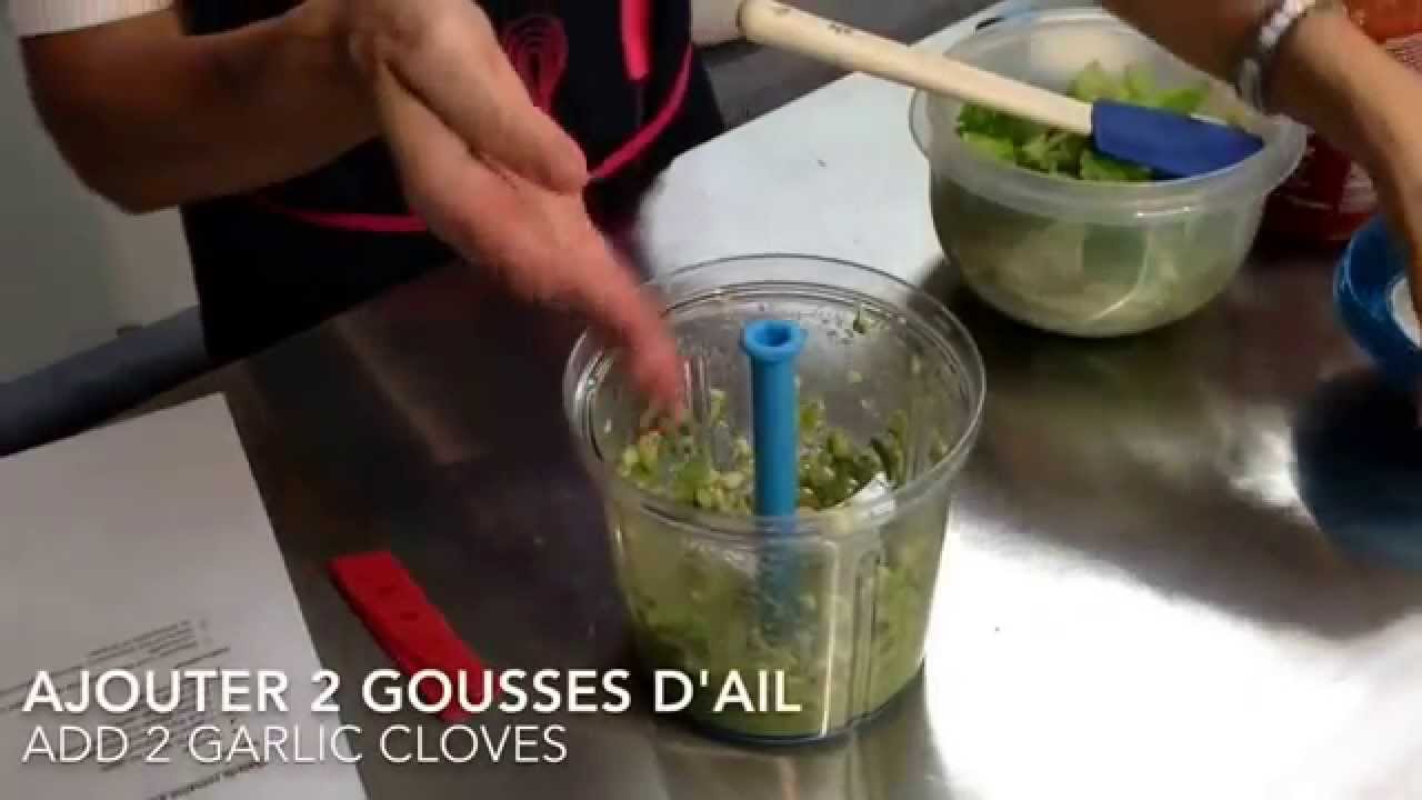 Recette facile Tupperware Salade romaine avec vinaigrette à l'avocat