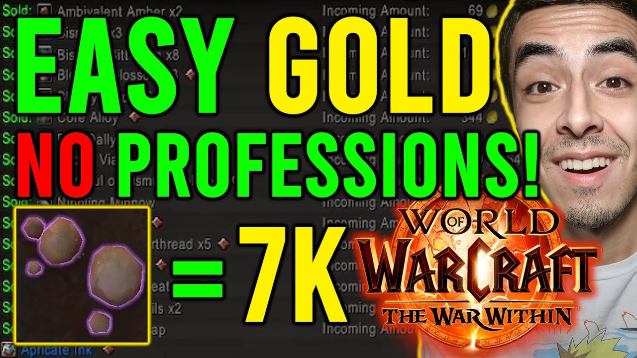 *EASILY* MAKE 100K GOLD! NO PROFESSIONS NEEDED! World of Warcraft War Within Gold Guide