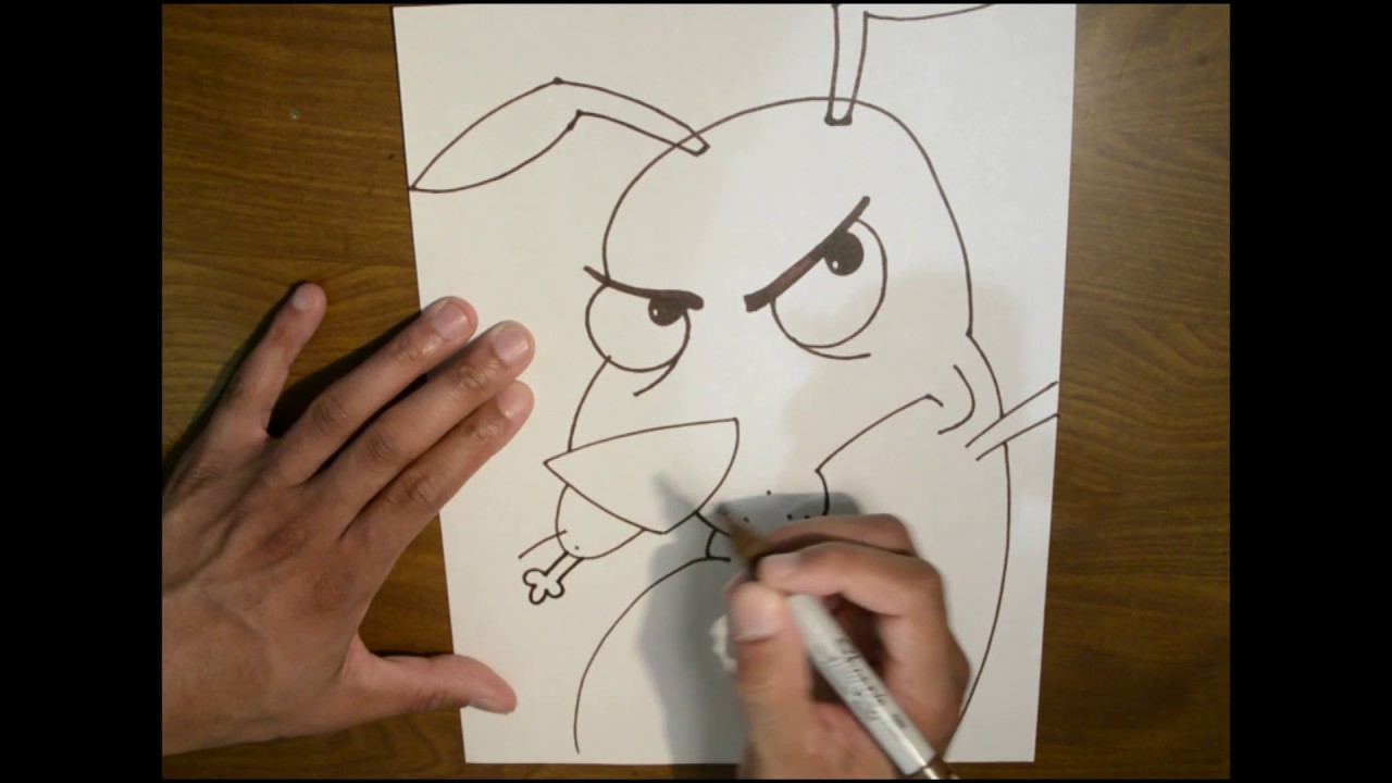 How to Draw Courage the Cowardly Dog