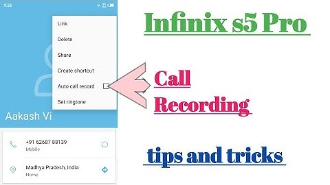 infinix s5 Pro call Recording call settings features || How to use