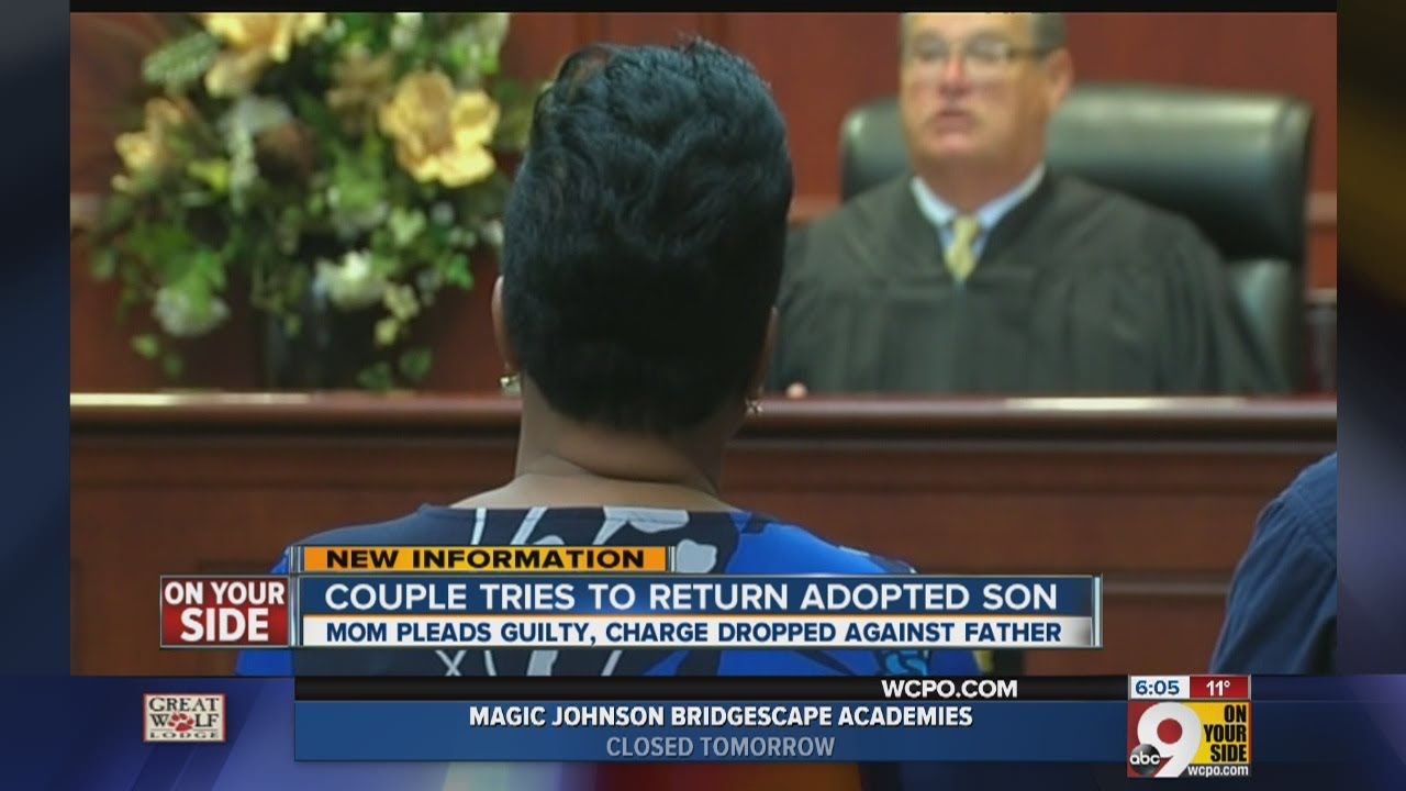 Mom pleads guilty after trying to return adopted son - YouTube