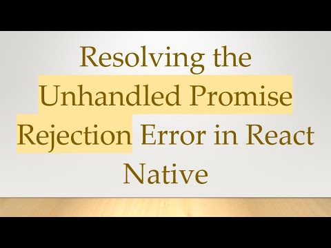 Resolving the Unhandled