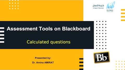 Calculated question on blackboard