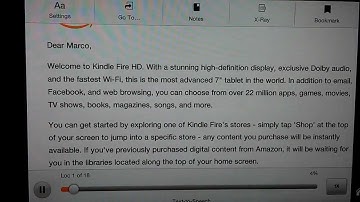 Kindle Fire HD Text to Speech sounds pretty good