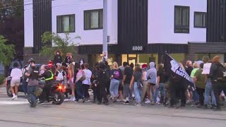 Protesters for prison abolition march to PPA building