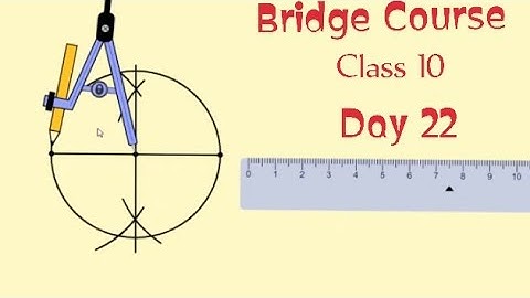 Bridge Course (सेतू अभ्यासक्रम) Class 10 Maths Semi English Day 22