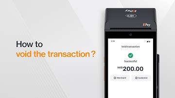 How to void the transaction ?
