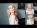 1950s Vintage Page Boy Hairstyle Tutorial l Old Hollywood Diva l Dita Von Teese Hairstyle