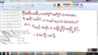 Преобразование суммы и разности тригонометрических функций в произведение 9кл 1 урок решение задач