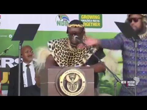 Watch: ANC chairperson Siboniso Duma grabbed the microphone from Amazulu Prime Minister Thulasizwe
