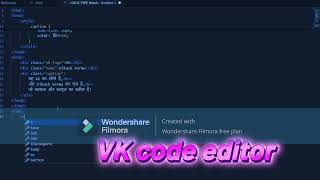 Computer me web page banana HTML code editor VK