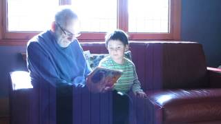 Manny Pittson reading to Katherine Pittson, February 2012