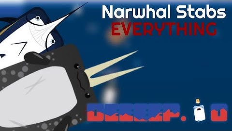 Narwhal Stabs EVERYTHING! - Deeeep.io Narwhal + Marlin Montage