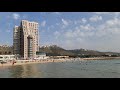 Море, пляж, после выхода из  второго тотального карантина в Израиле. Хайфа. 25.10.2020