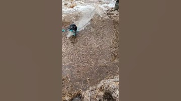 Rc snowmobile deep water skip