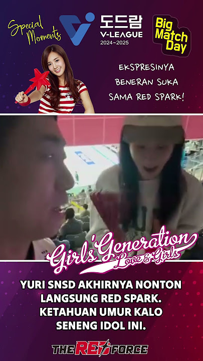 Yuri SNSD AKHIRNYA Nonton Red Spark #volleyball #snsd #yuri #kwonyuri