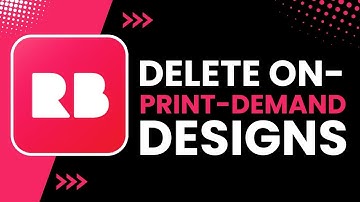 How to Delete Print-on-Demand Designs! (Redbubble)
