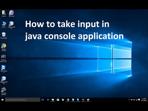 how to take input in java console application