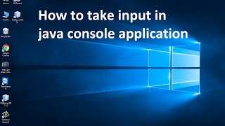 how to take input in java console application