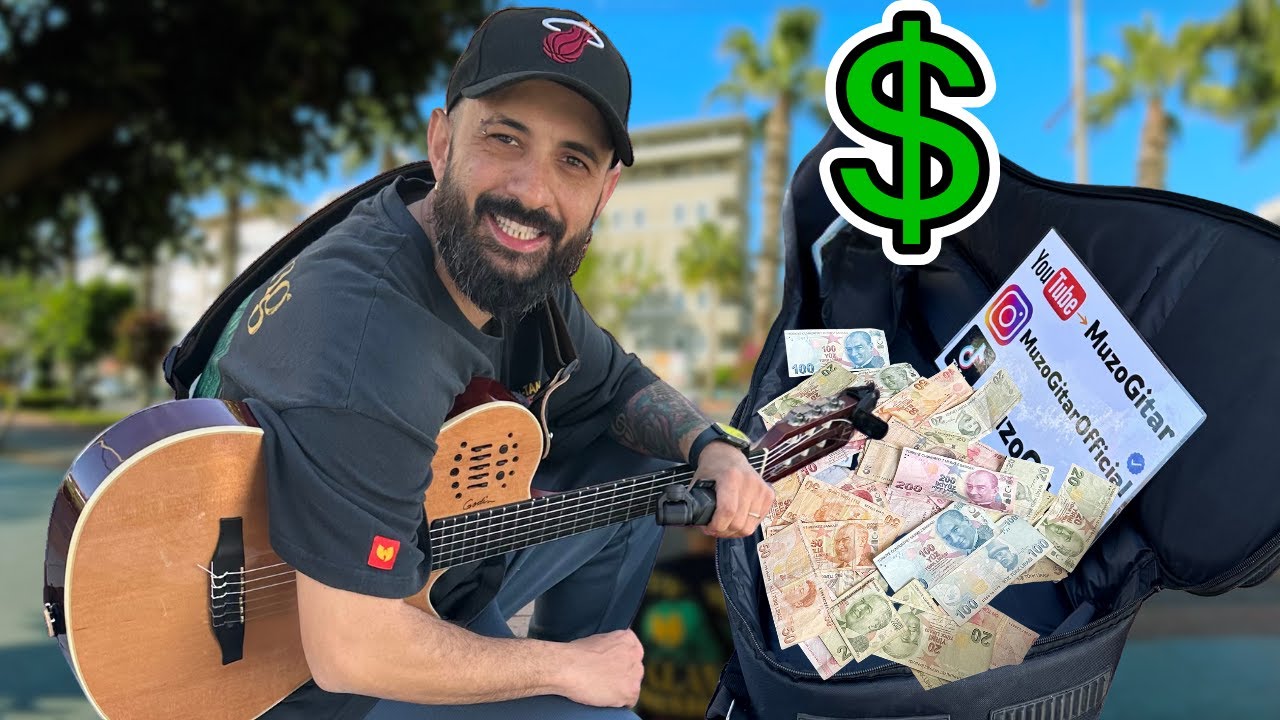 Деньги пролились на футляр для гитары! ☀️🎸 День как шутка! УЛИЧНАЯ МУЗЫКА (УСЛУЖНАЯ МУЗЫКА)