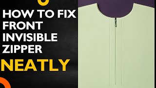 How to sew invisible zipper on a dress| beginners friendly