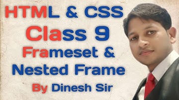 frameset html tutorial || frameset tag in html in hindi || frameset rows and cols in html