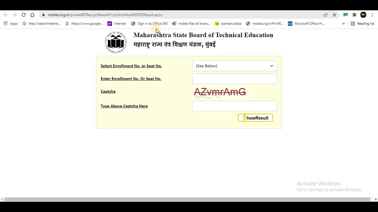 MSBTE WINTER 2021 RESULT