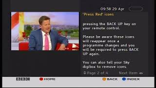 BBC Red Button Help and Lottery Section